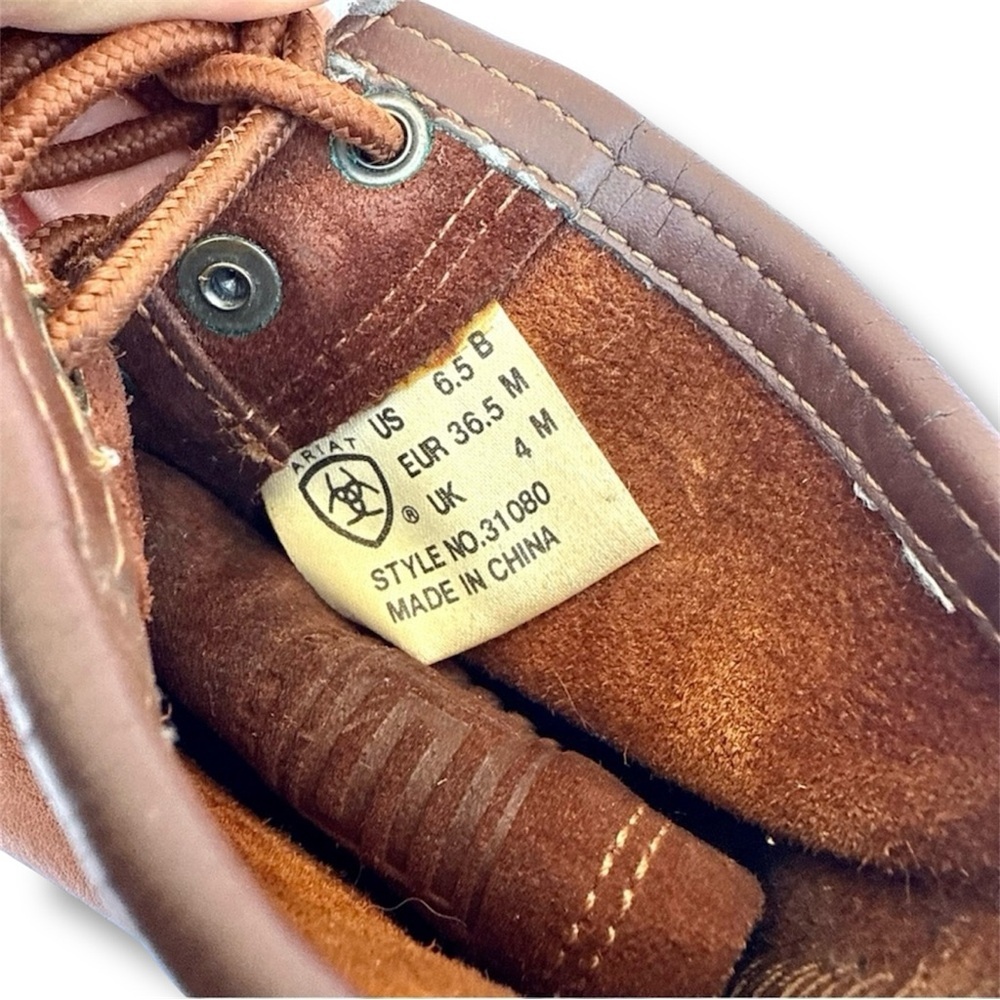 Ariat Brown Leather Heritage Boots - Picture 6 of 7